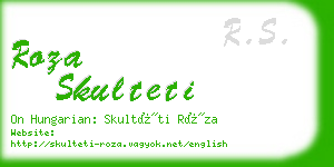 roza skulteti business card